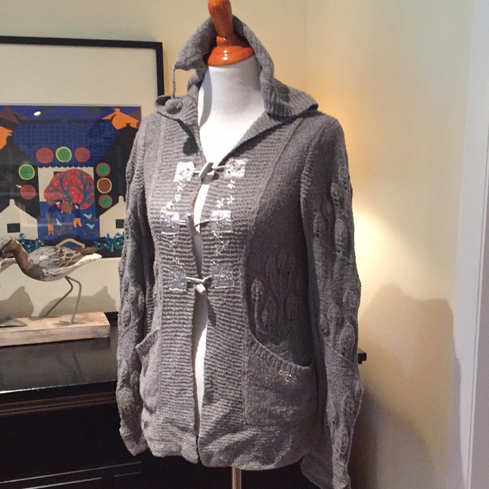 Rebecca Taylor merino wool embroidered cardigan S